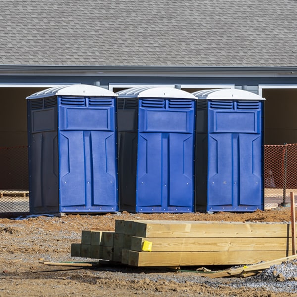 is there a specific order in which to place multiple portable toilets in Delway North Carolina